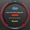 Subaru Carbon Fiber Leather Steering Wheel Cover
