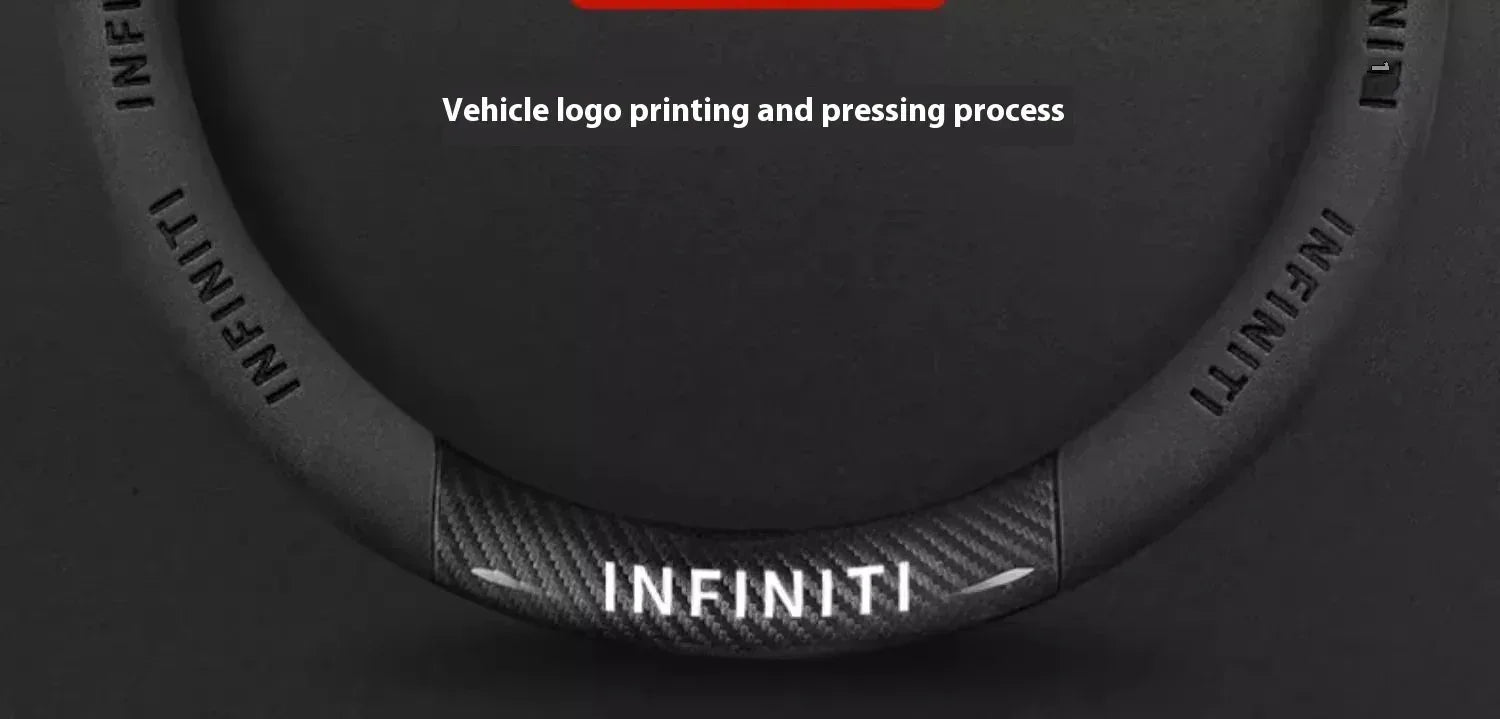 Infiniti Carbon Fiber Leather Steering Wheel Cover