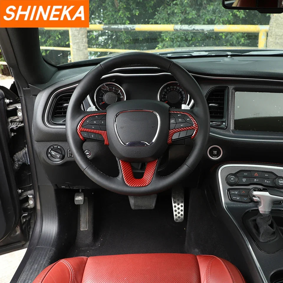 Dodge Carbon Fibre Steering Wheel Trim