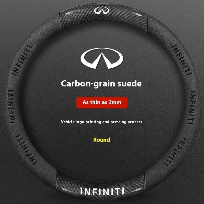 Infiniti Carbon Fiber Leather Steering Wheel Cover