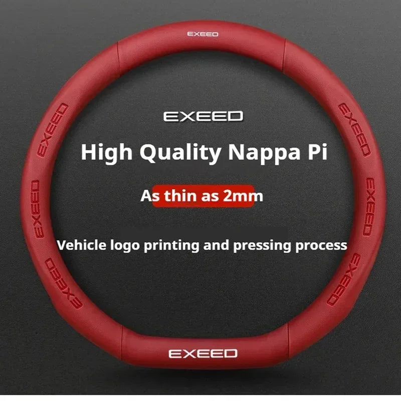 Chery Exeed Carbon Fiber Leather Suede Steering Wheel Cover