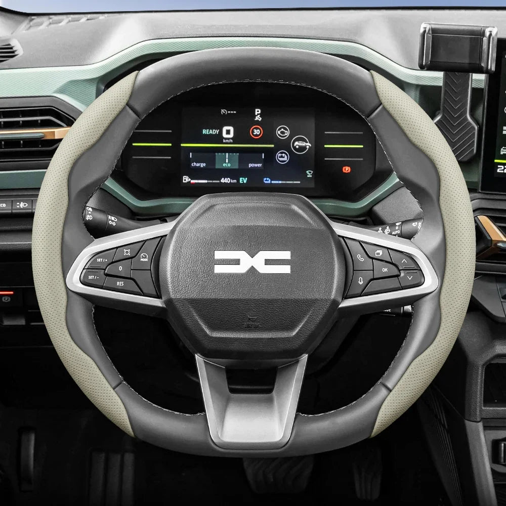 Dacia Breathable Leather Steering Wheel Cover