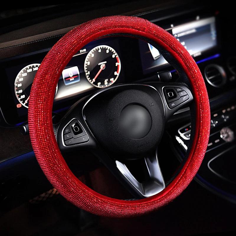 Rhinestone Diamond Bling Steering Wheel Cover