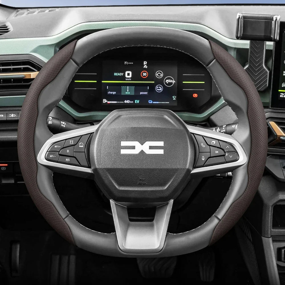 Dacia Breathable Leather Steering Wheel Cover