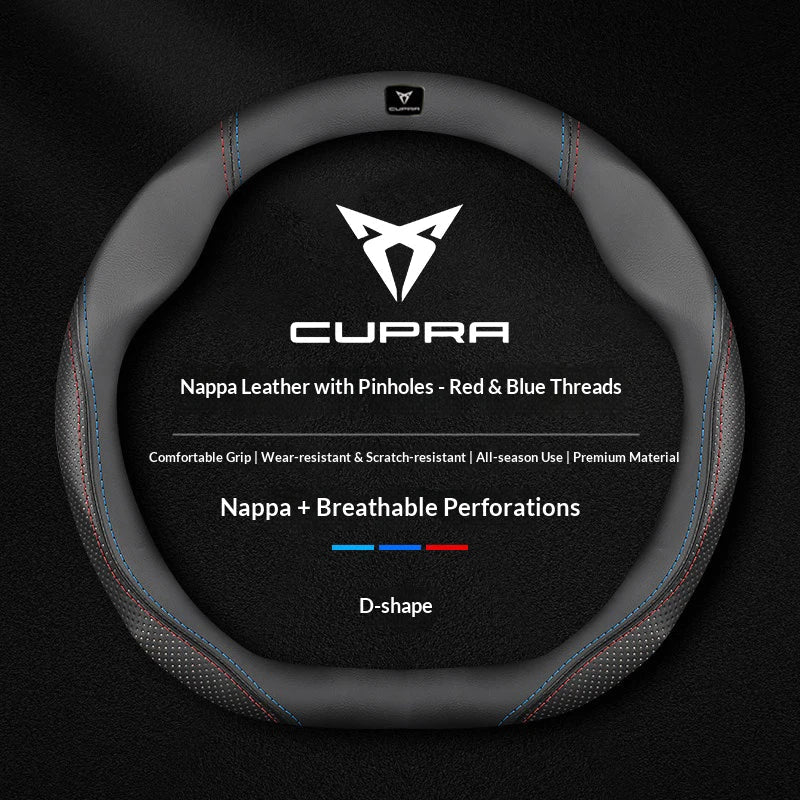 Cupra Suede & Leather Steering Wheel Cover