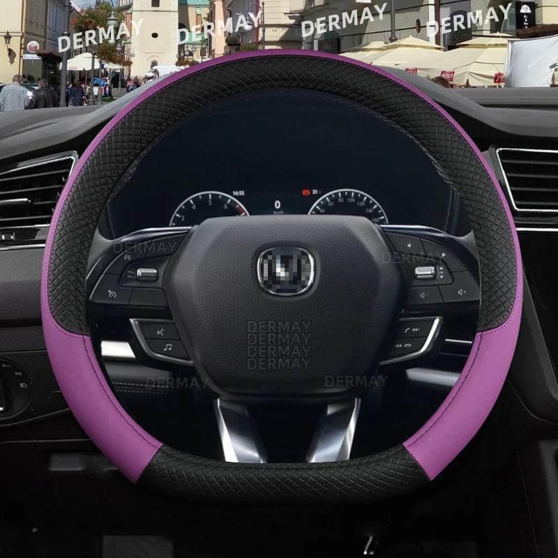 Changan Sports Microfiber Leather Steering Wheel Cover