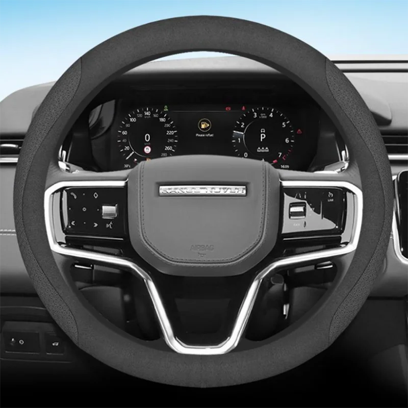 Land Rover Leather & Carbon Fiber Steering Wheel Cover