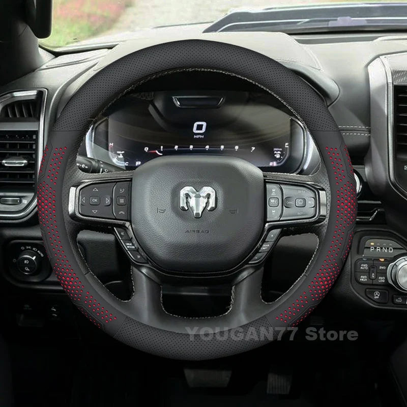 RAM Anti-Slip Leather Steering Wheel Cover