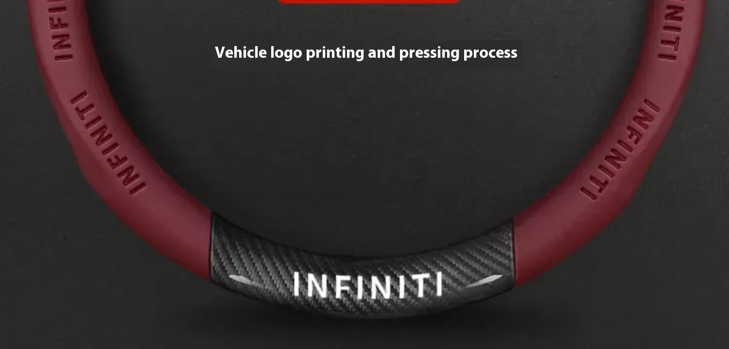 Infiniti Carbon Fiber Leather Steering Wheel Cover