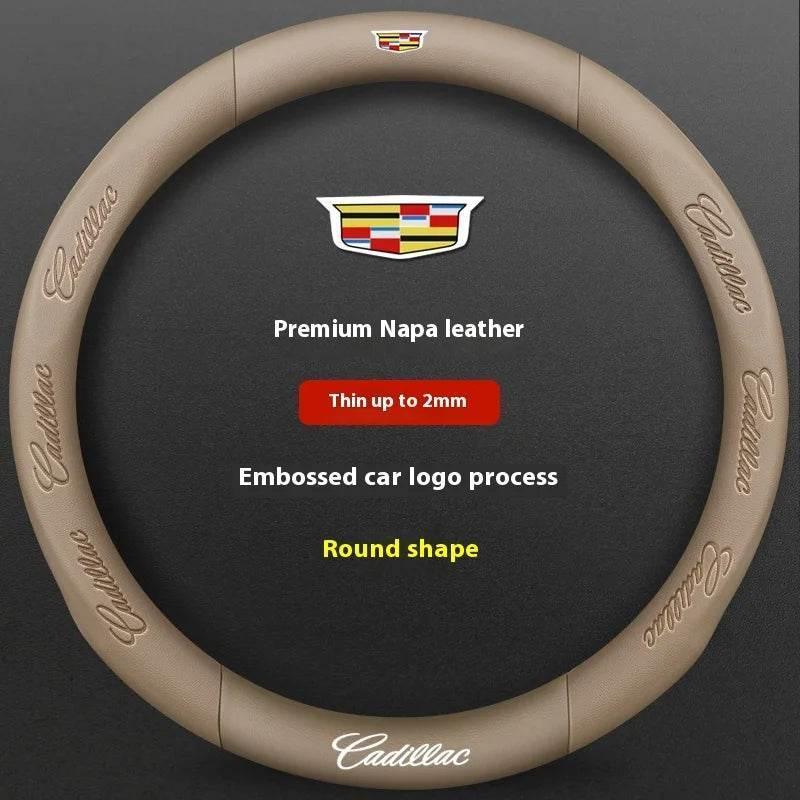 Cadillac Leather & Carbon Fiber Steering Wheel Cover