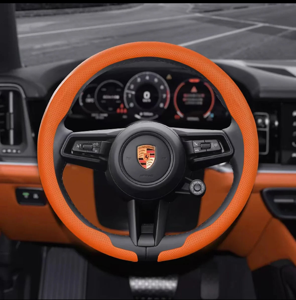Porsche Nappa Leather Steering Wheel Cover