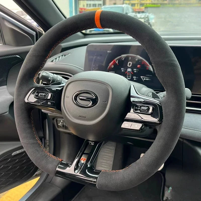 GAC Trumpchi Empow Orange Suede Steering Wheel Cover 2021-2024
