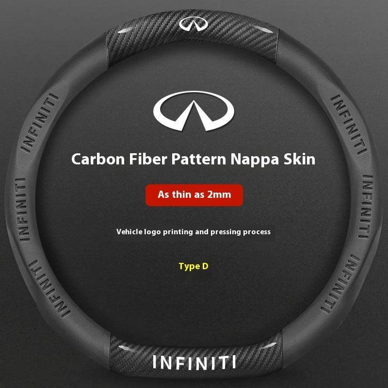 Infiniti Carbon Fiber Leather Steering Wheel Cover