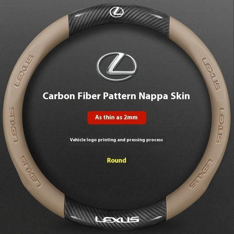 Lexus F SPORT Carbon Fiber Leather Steering Wheel Cover