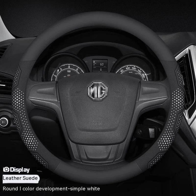 MG Carbon Fiber Suede Steering Wheel Cover