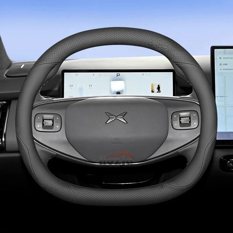 XPeng Two-Tone Double-D Steering Wheel Cover