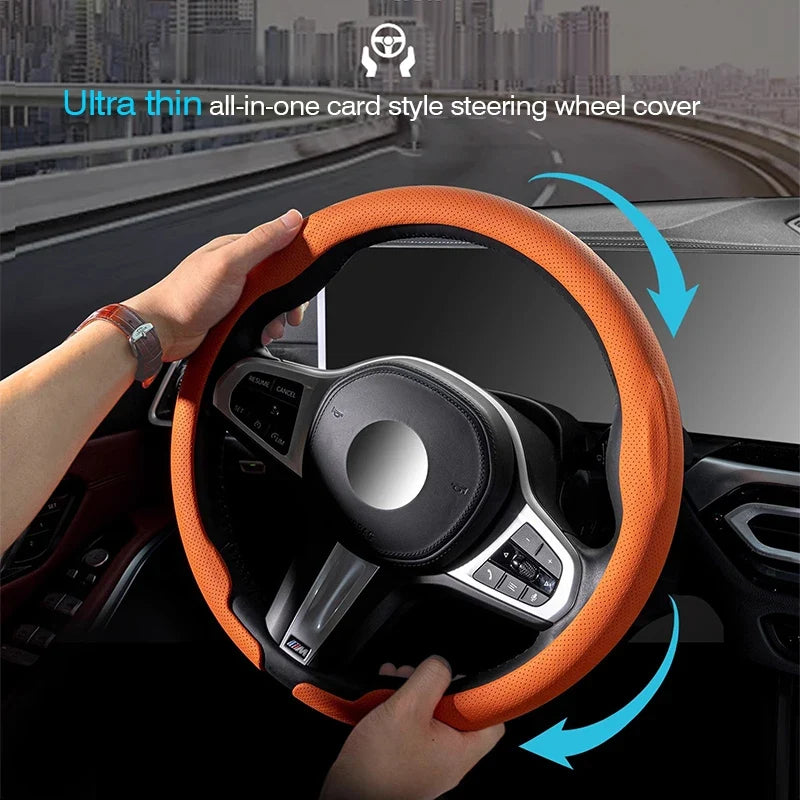 Genesis Nappa Leather Steering Wheel Cover