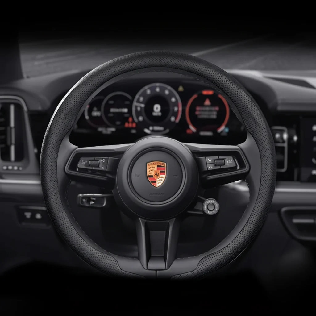 Porsche Nappa Leather Steering Wheel Cover