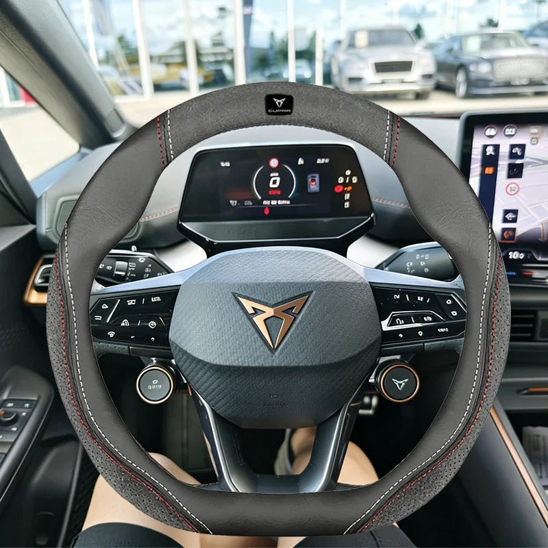 Cupra Suede & Leather Steering Wheel Cover