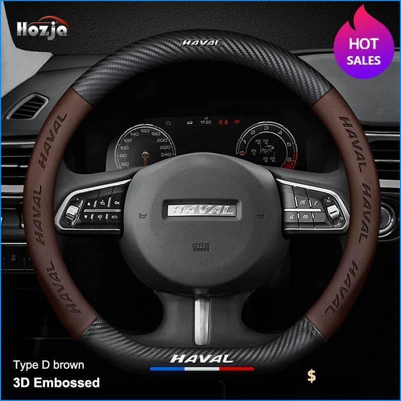 Haval Carbon Fiber Leather Steering Wheel Cover