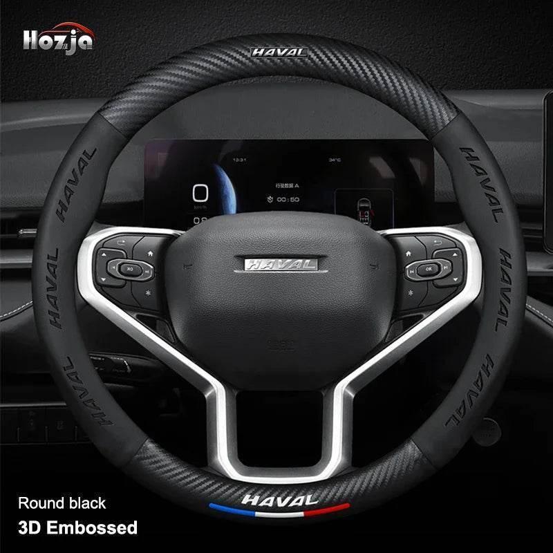 Haval Carbon Fiber Leather Steering Wheel Cover