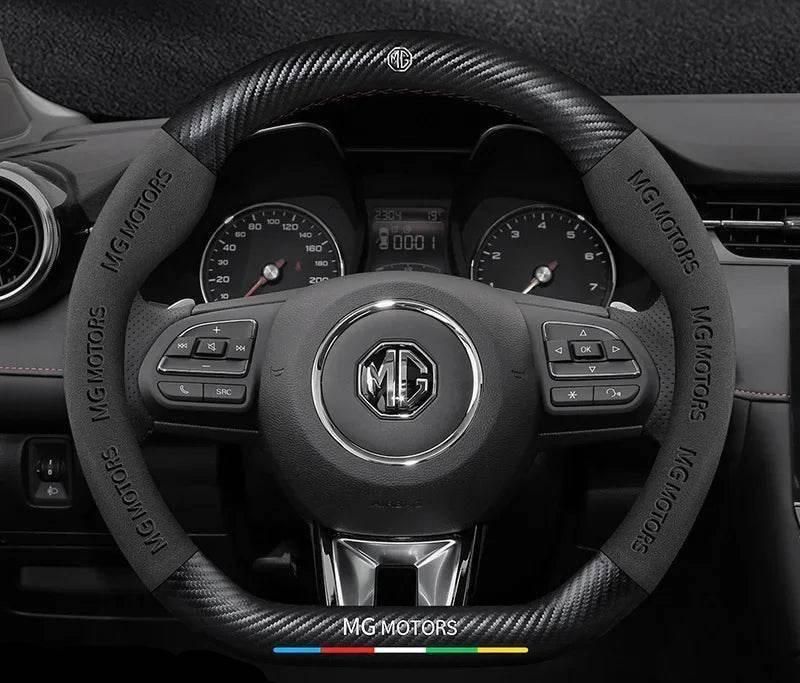MG Carbon Fiber & Suede Steering Wheel Cover