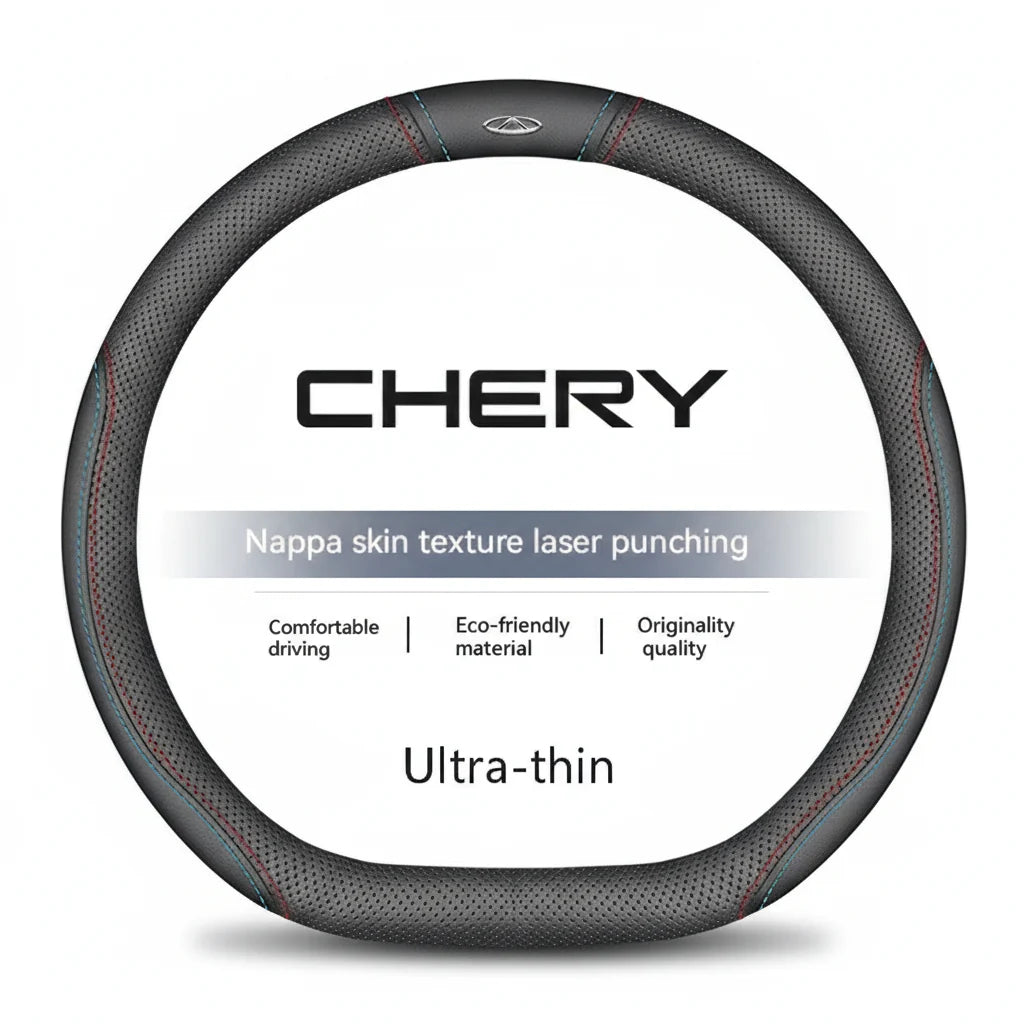 Chery Suede Leather Steering Wheel Cover