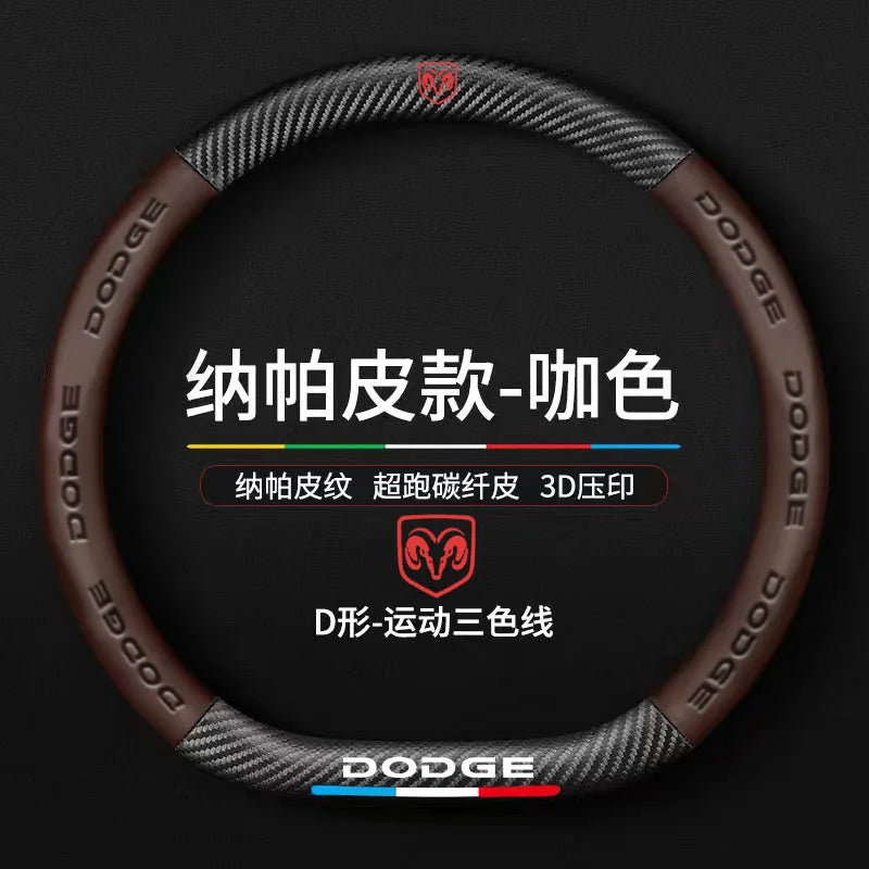 Dodge and RAM Leather Steering Wheel Cover