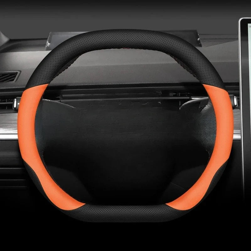 XPeng Two-Tone Double-D Steering Wheel Cover