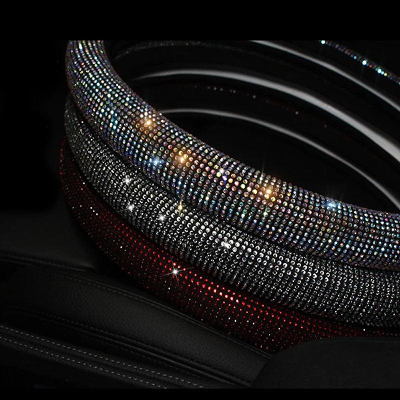 Rhinestone Diamond Bling Steering Wheel Cover