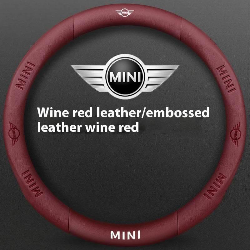 MINI Cooper Carbon Fiber Leather Steering Wheel Cover