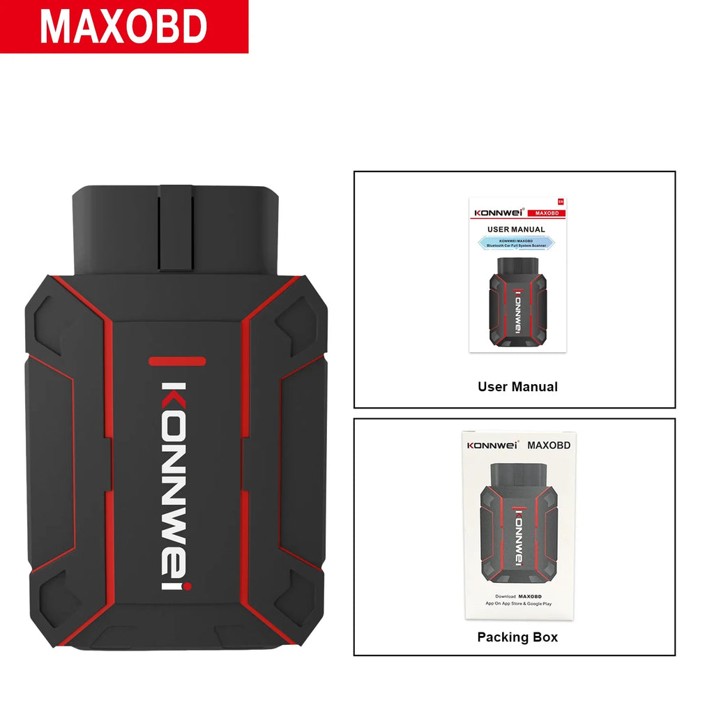 KONNWEI Bluetooth OBD2 Scanner – Wireless Car Diagnostic Tool with App Support