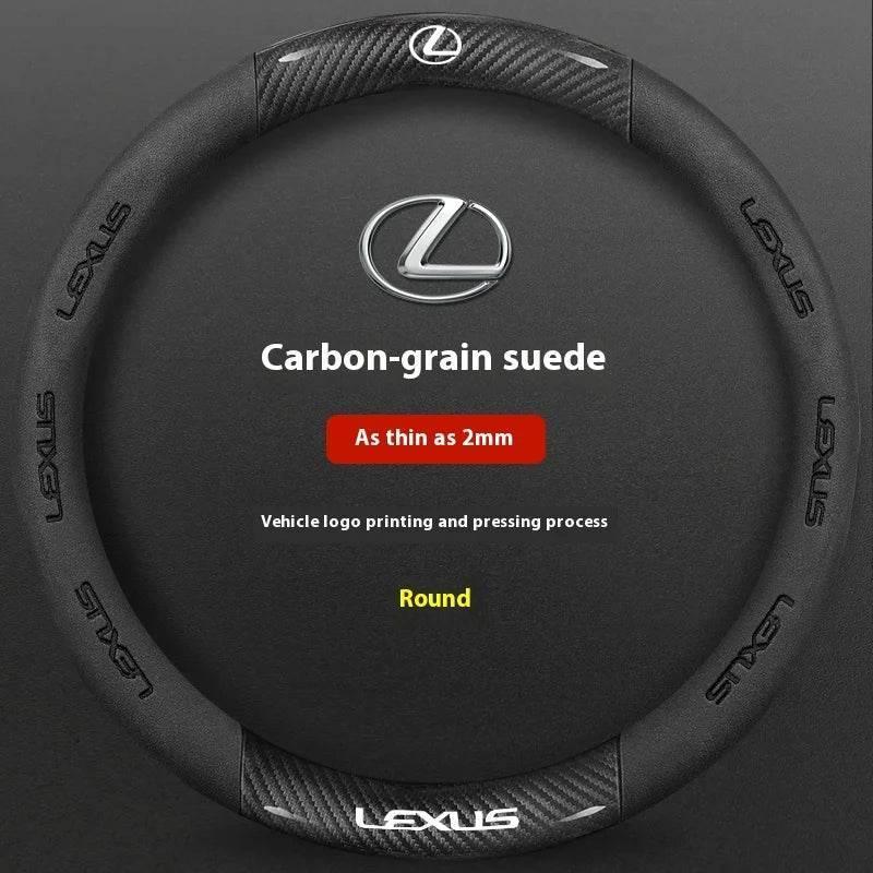 Lexus F SPORT Carbon Fiber Leather Steering Wheel Cover