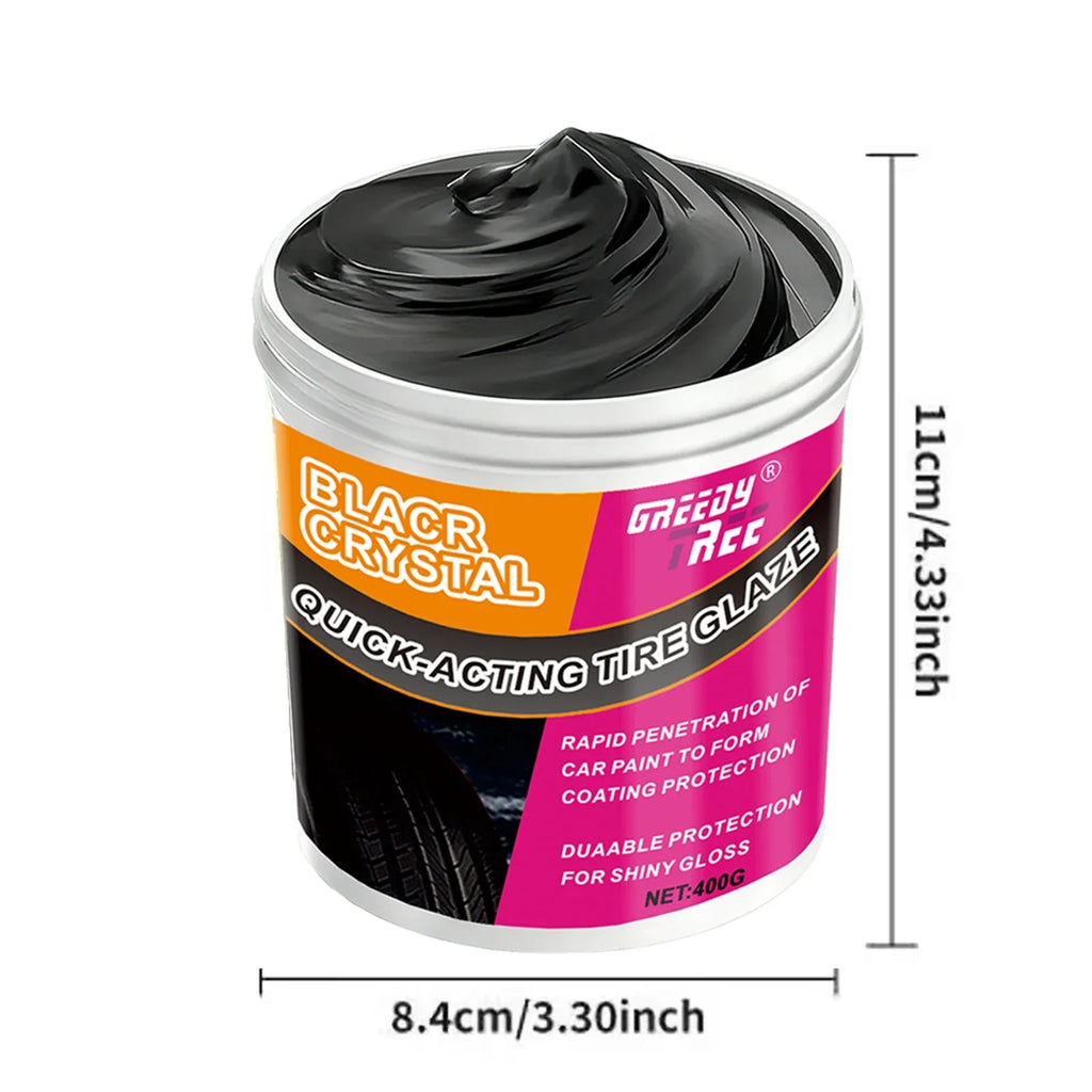 All-in-One Plastic & Rubber Repair Cream – Black Restoration Polish for Trim, Tires & Interior Surfaces