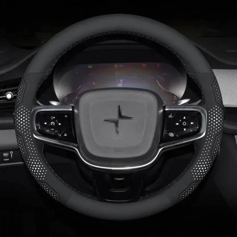 Polestar Carbon Fiber Suede Steering Wheel Cover