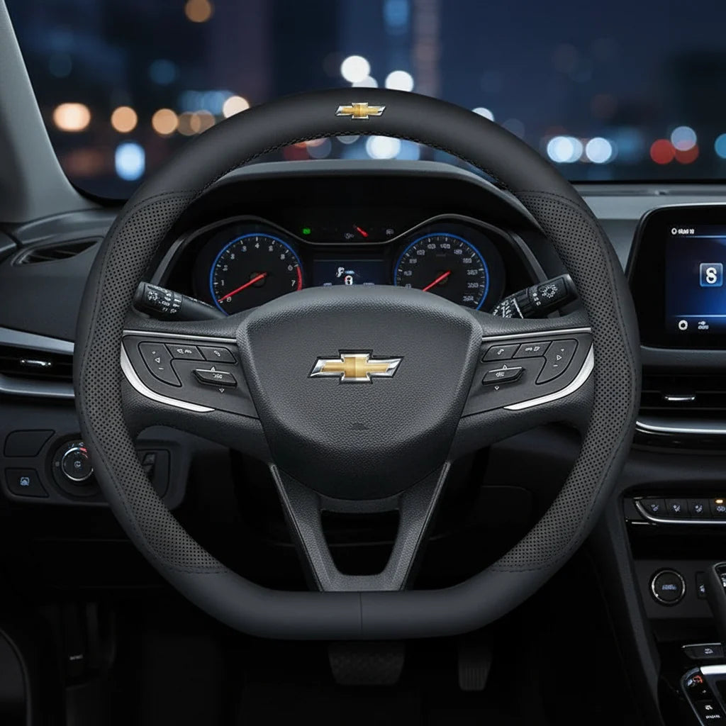 Chevrolet Leather Steering Wheel Cover