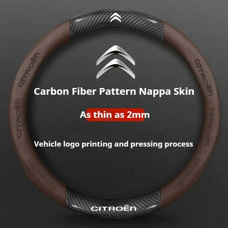 Citroen Leather Steering Wheel Cover