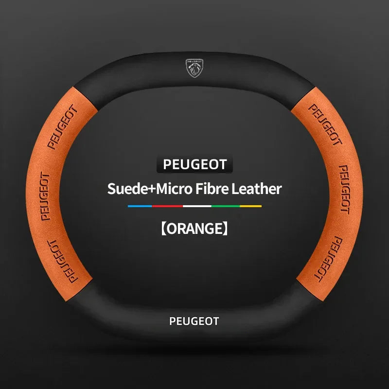 Peugeot 3008 5008 208 2008 Suede Steering Wheel Cover