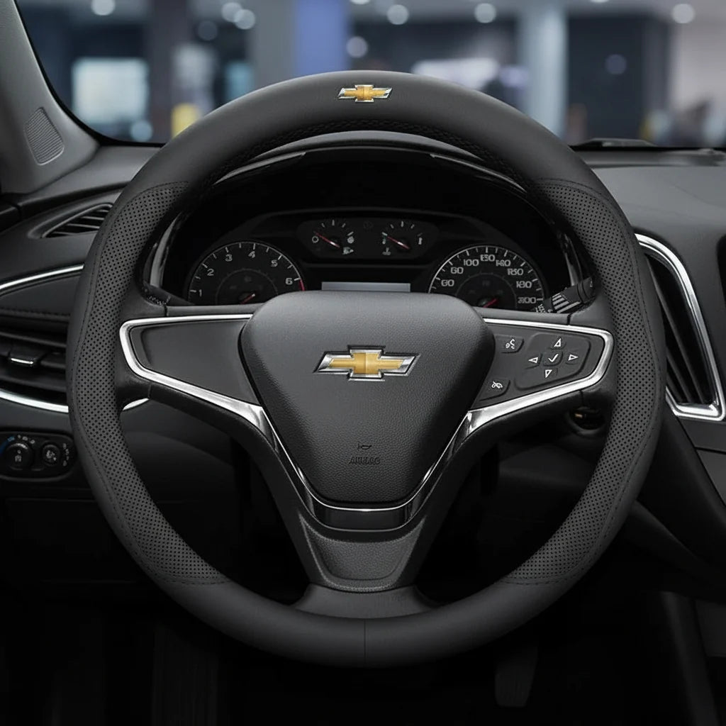 Chevrolet Leather Steering Wheel Cover