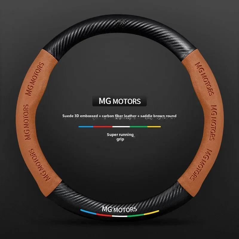 MG Carbon Fiber & Suede Steering Wheel Cover