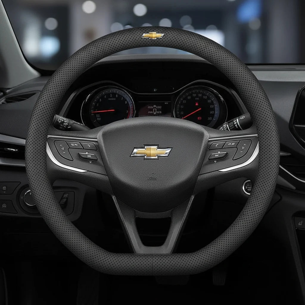 Chevrolet Leather Steering Wheel Cover