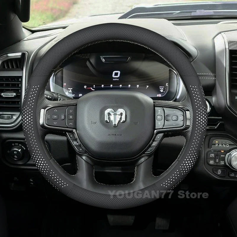 RAM Anti-Slip Leather Steering Wheel Cover