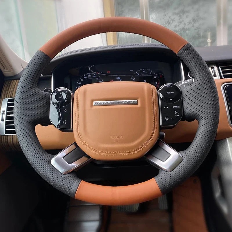 Land Rover Genuine Leather DIY Hand Sewing Steering Wheel Cover