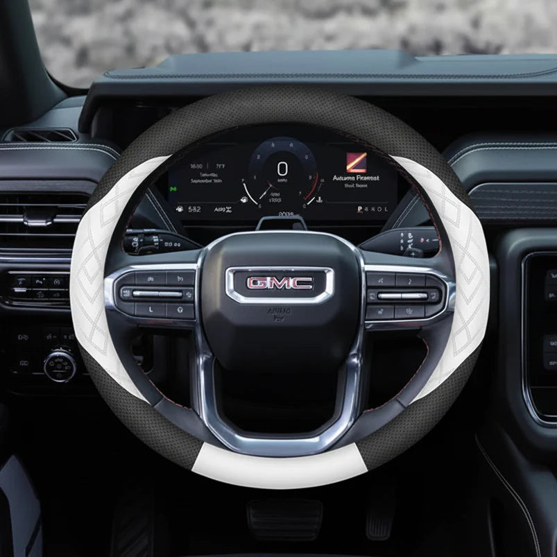 GMC Leather Steering Wheel Cover
