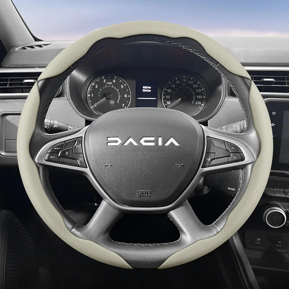 Dacia Breathable Leather Steering Wheel Cover