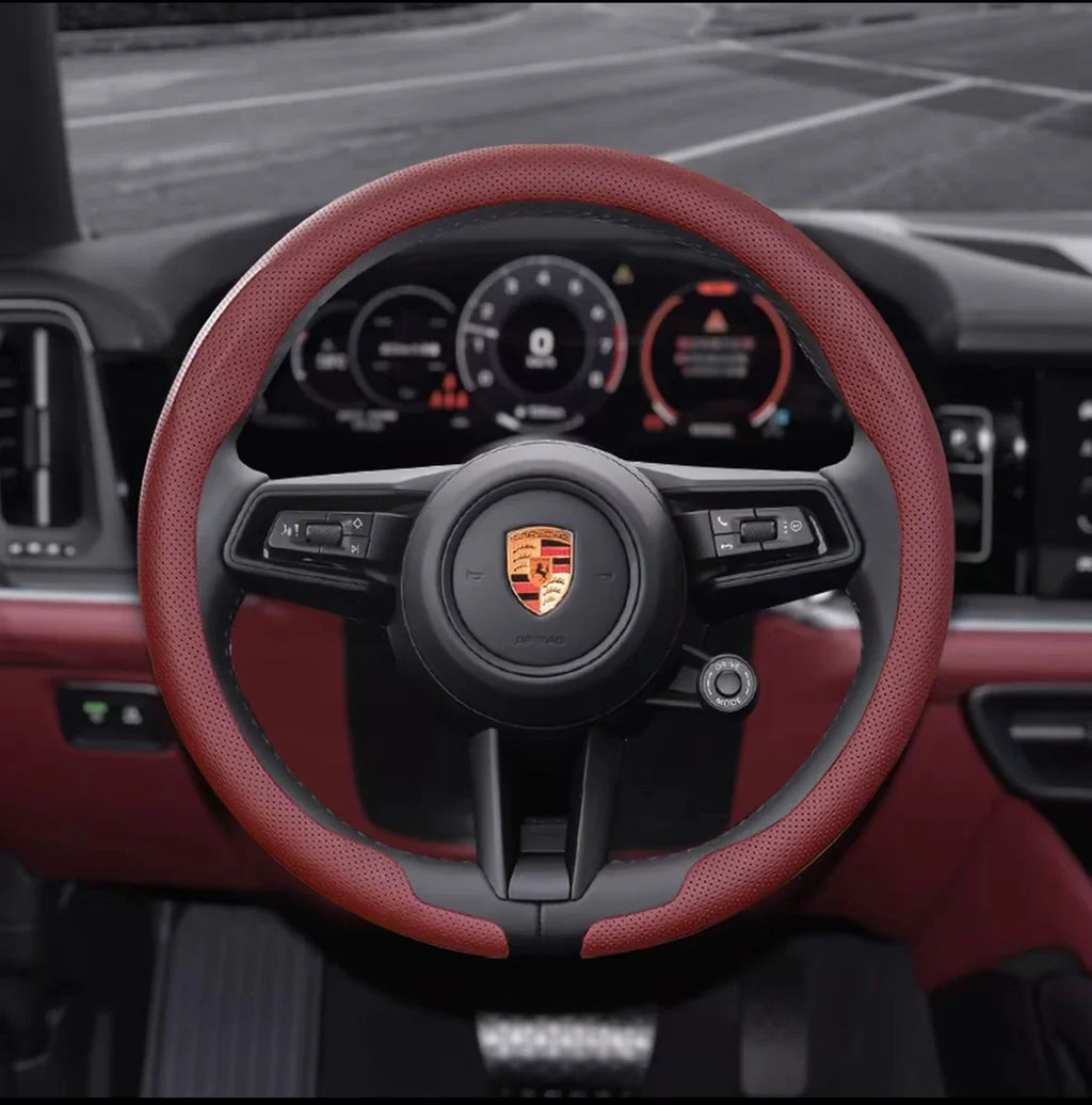 Porsche Nappa Leather Steering Wheel Cover
