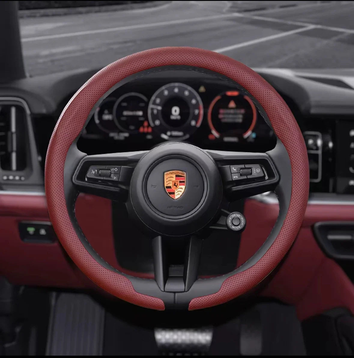 Porsche Nappa Leather Steering Wheel Cover