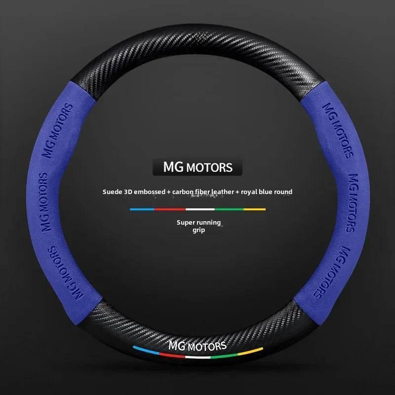 MG Carbon Fiber & Suede Steering Wheel Cover