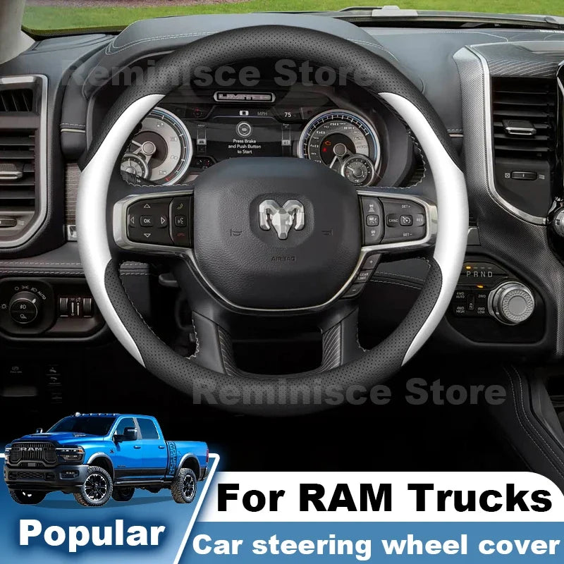 RAM Leather Steering Wheel Cover