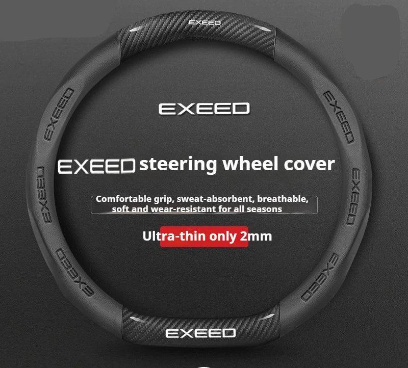 Chery Exeed Carbon Fiber Leather Suede Steering Wheel Cover
